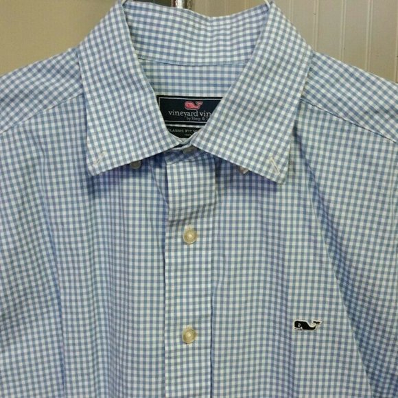 Vineyard Vines Other - Vineyard Vines Classic Fit Whale Shirt Blue White